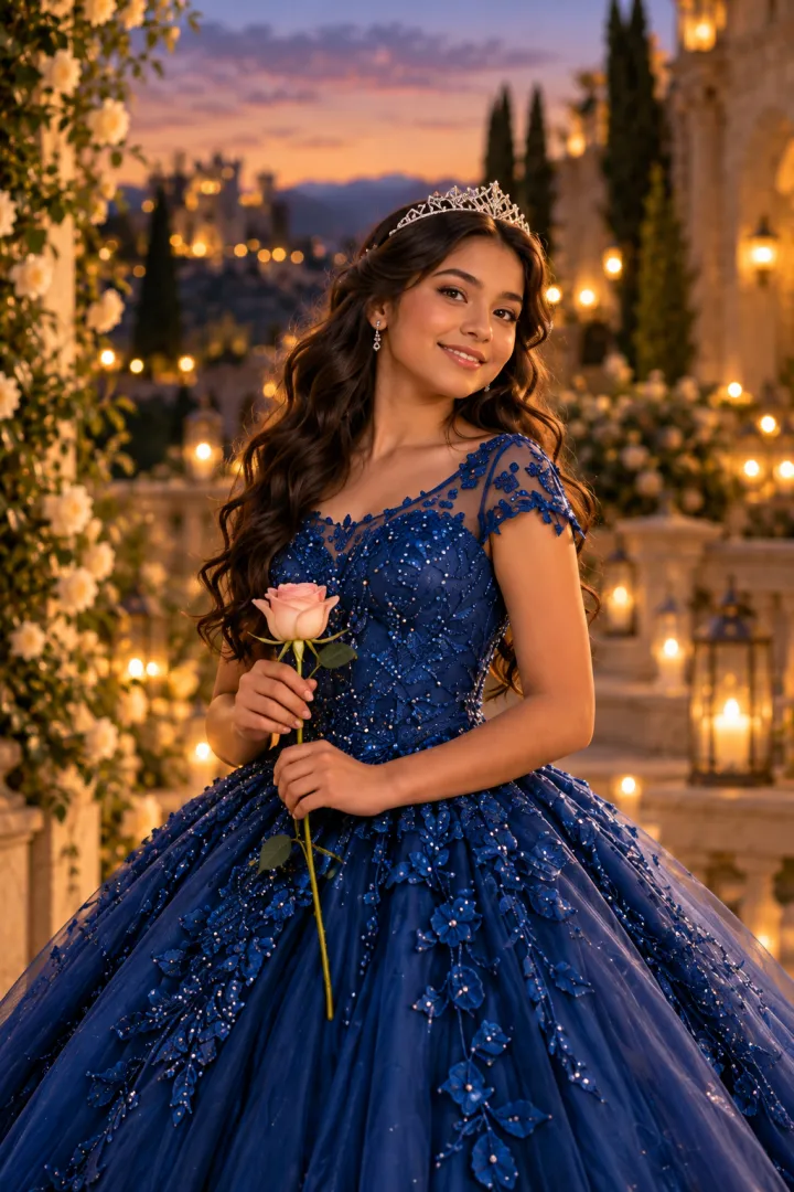 Fotografía editorial ficticia para la historia de la quinceañera